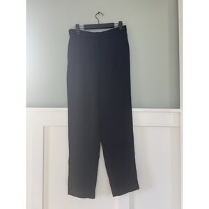 Massimo Dutti Black‎ Tapered Trousers Size 8 Ankle Tailored Office Smart